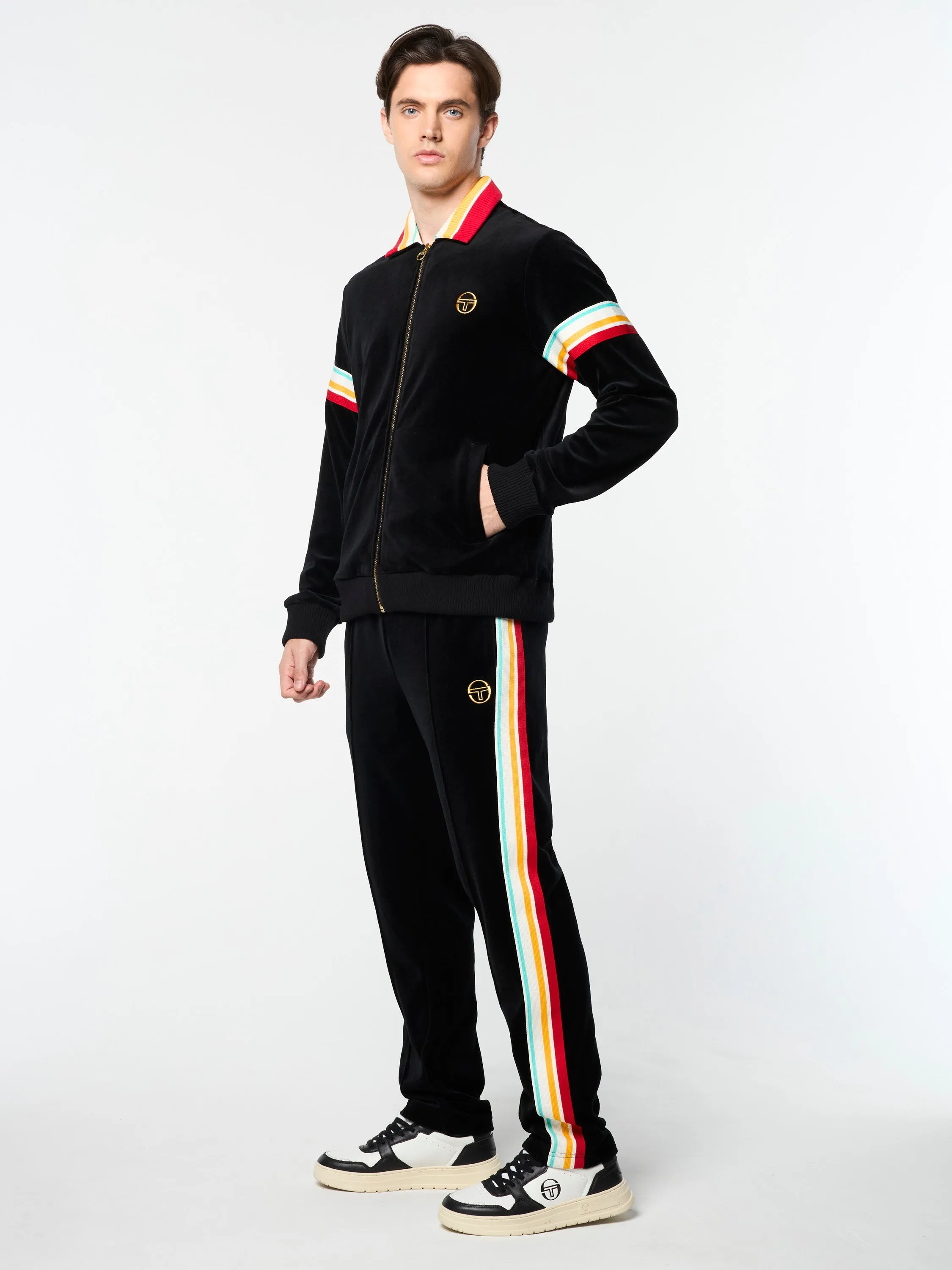 Slice Track Jacket- Black/ Black sold by Sergio Tacchini product image thumbnail 3