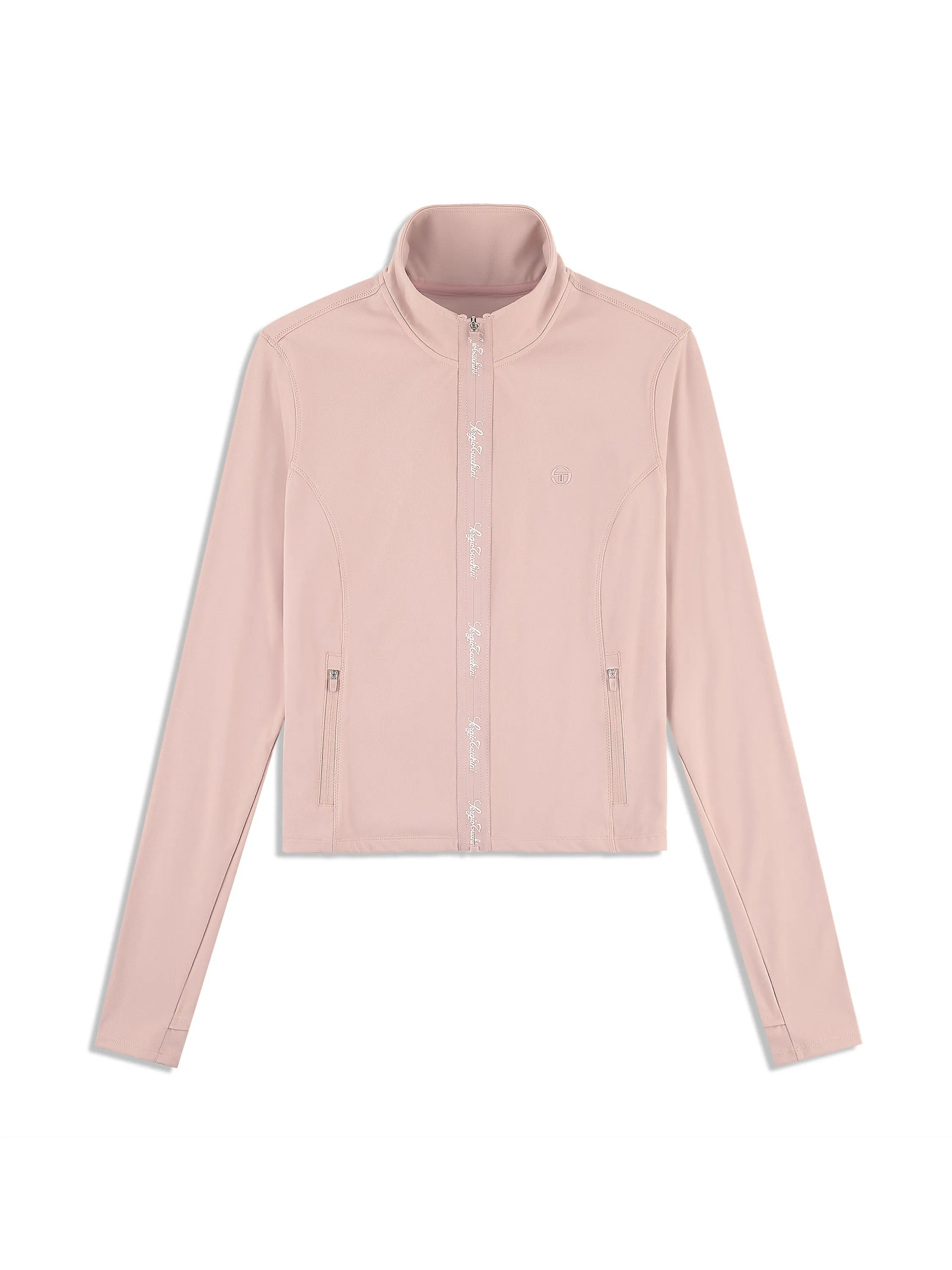Delfina Contour Track Jacket- Pale Mauve sold by Sergio Tacchini