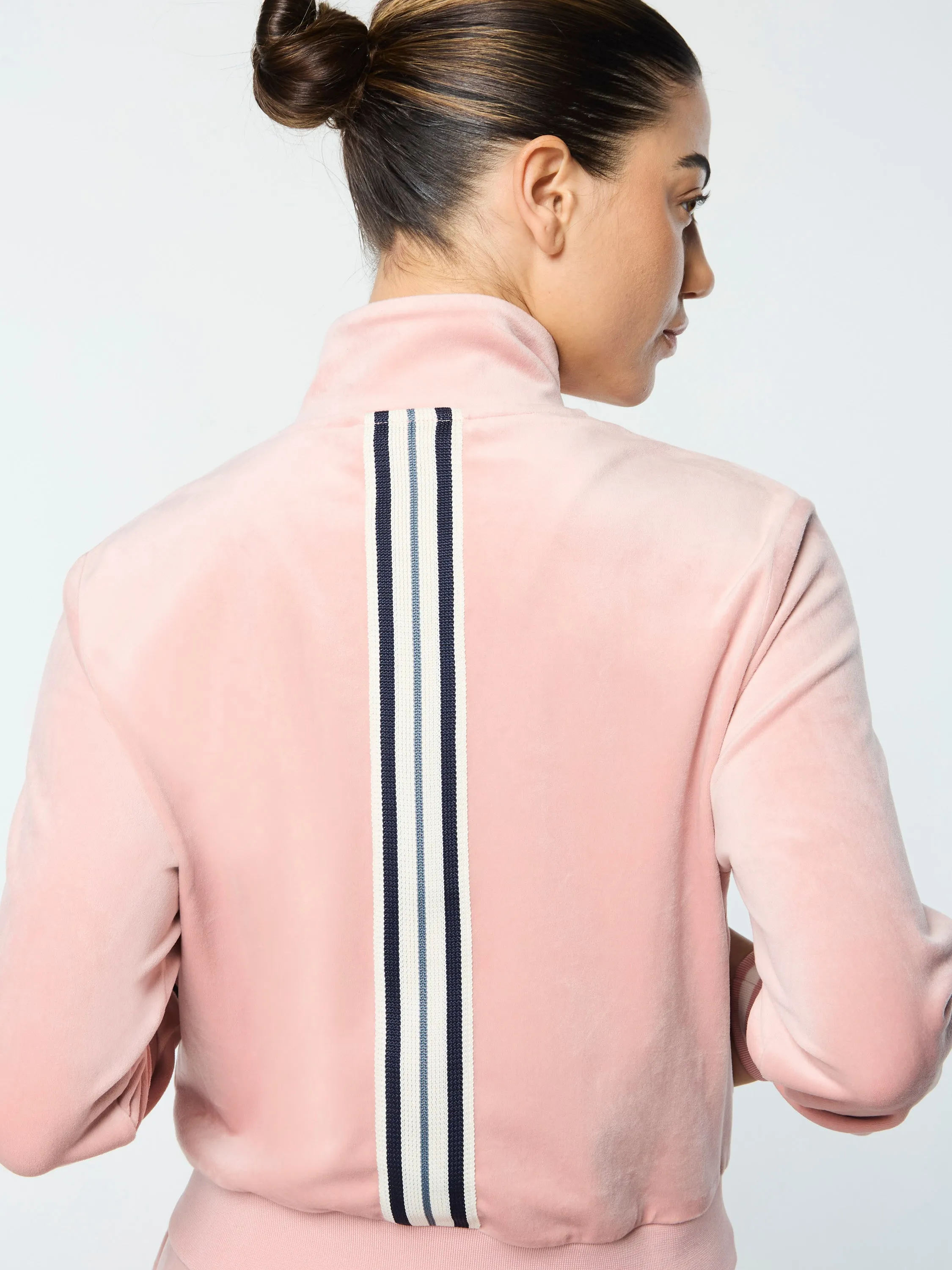 Adele Velour Track Jacket- Pale Mauve sold by Sergio Tacchini product image thumbnail 3