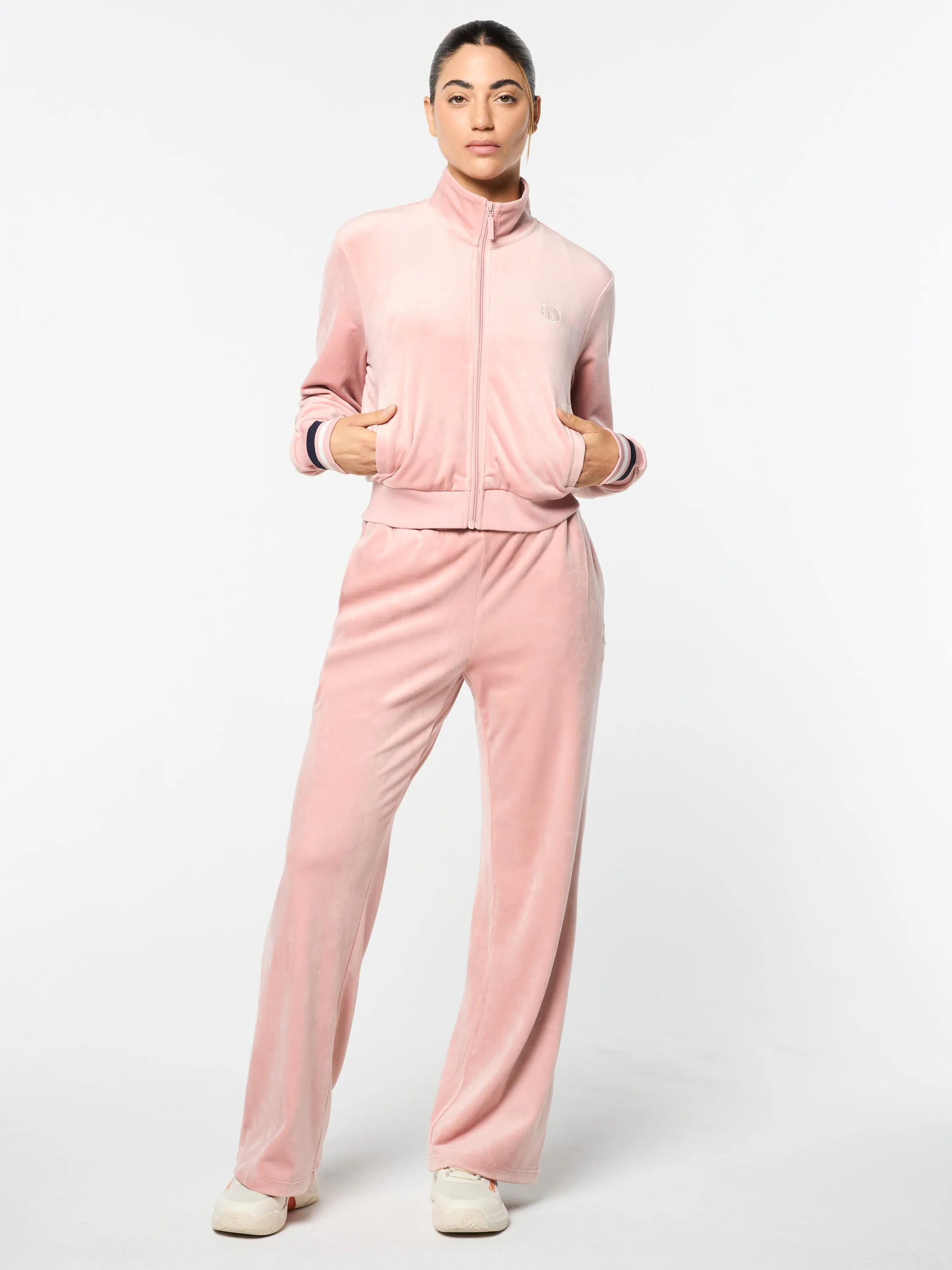 Adele Velour Track Jacket- Pale Mauve sold by Sergio Tacchini product image thumbnail 4