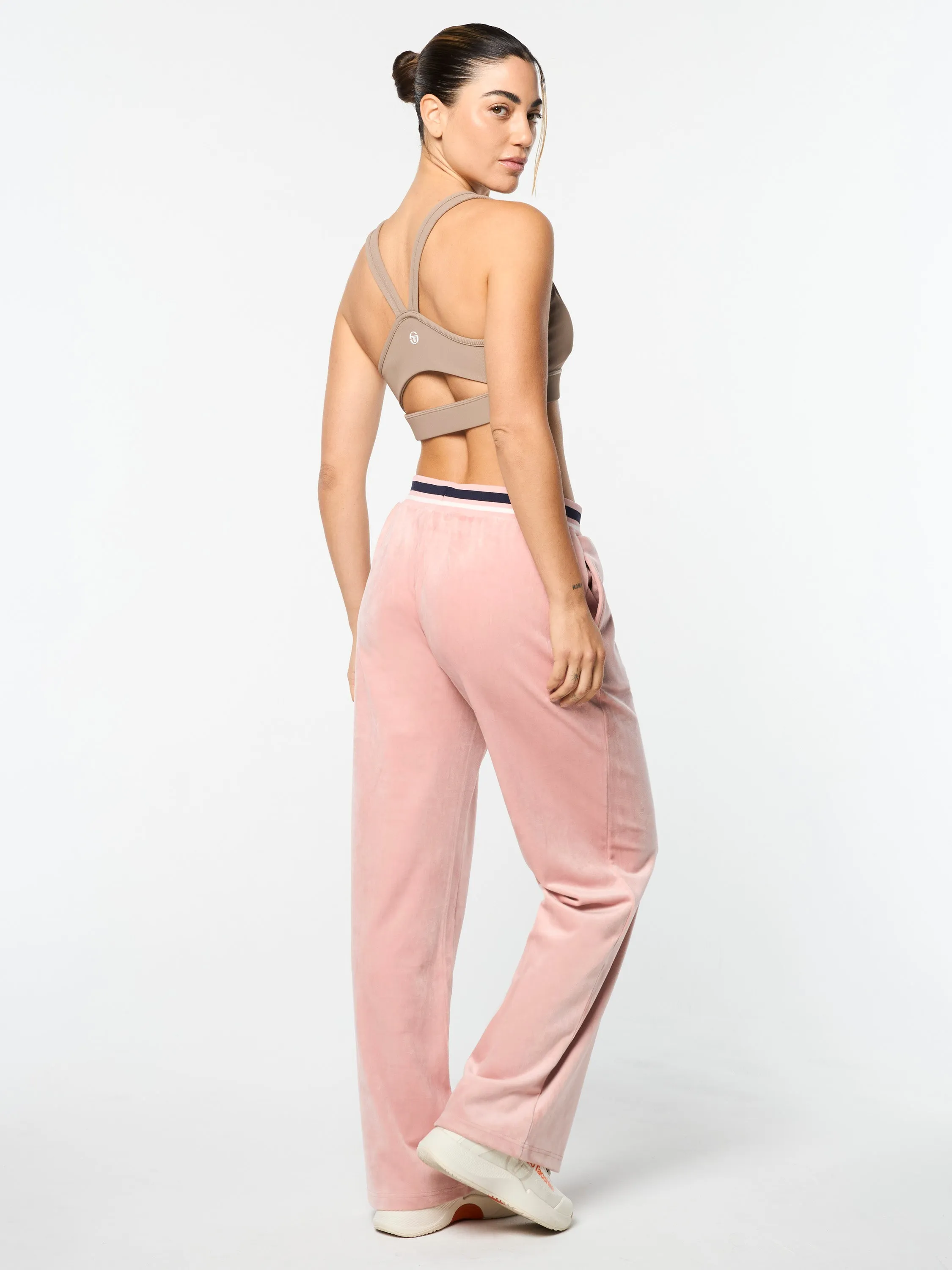 Adele Velour Track Pant- Pale Mauve sold by Sergio Tacchini product image thumbnail 5