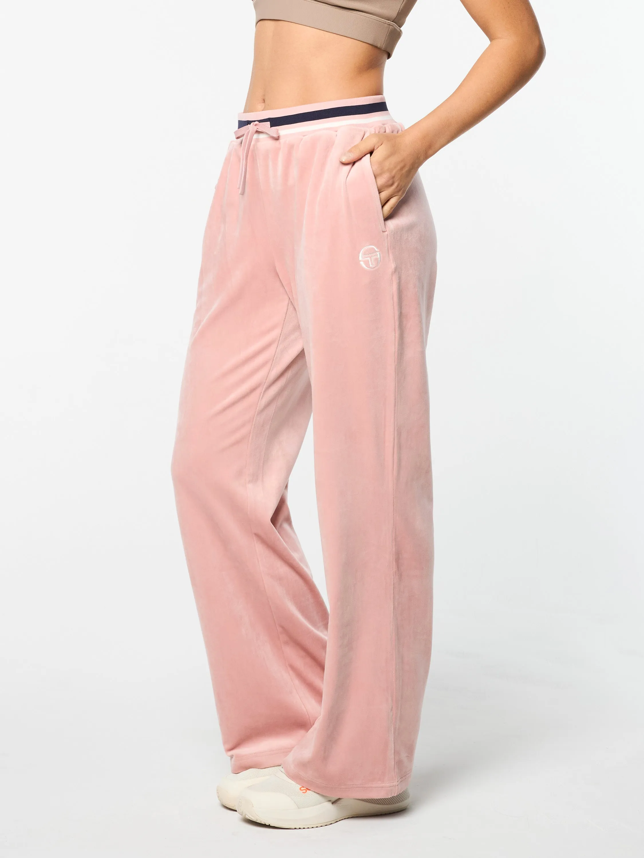 Adele Velour Track Pant- Pale Mauve sold by Sergio Tacchini product image thumbnail 2