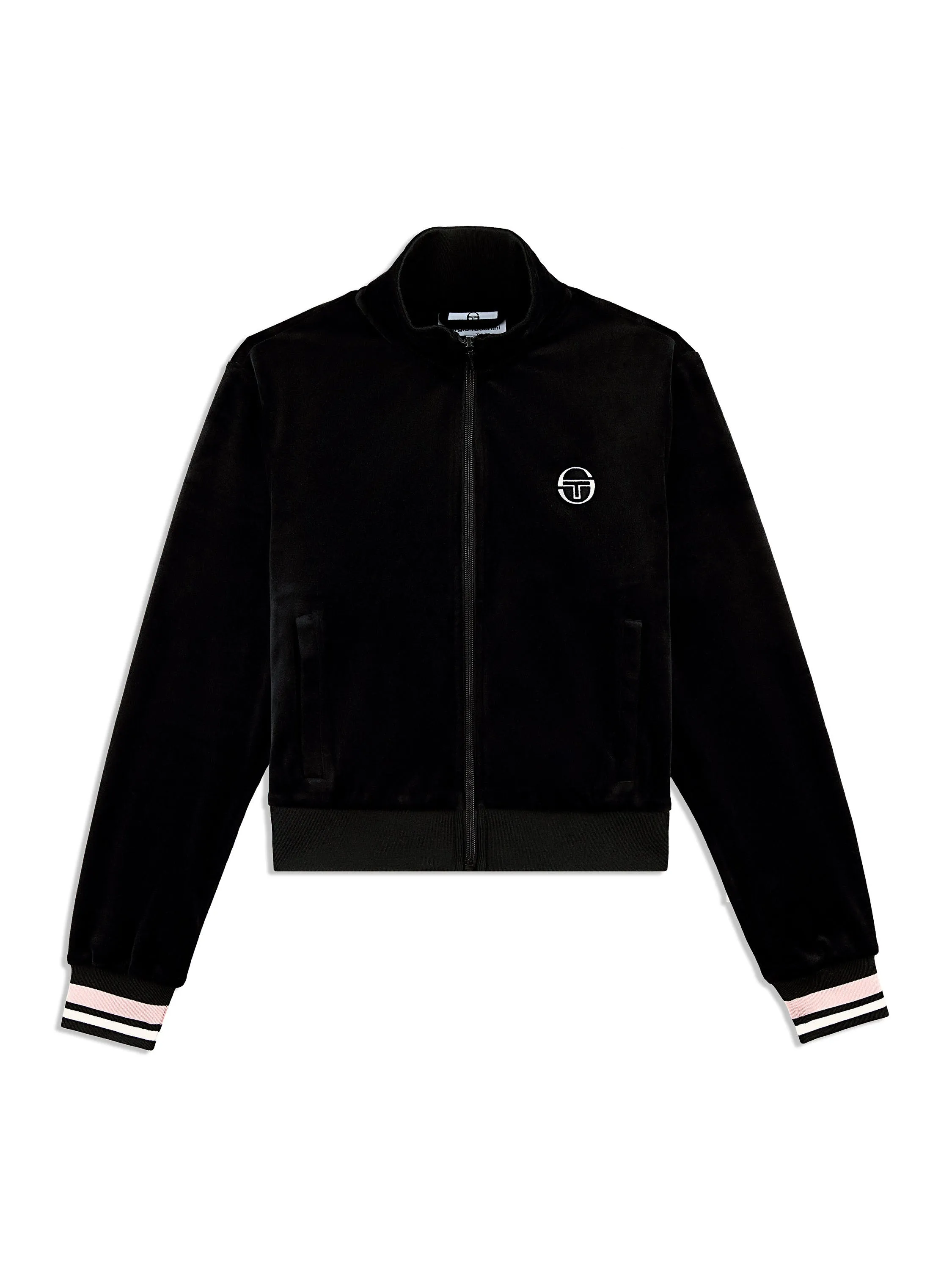 Adele Velour Track Jacket- Black Beauty sold by Sergio Tacchini