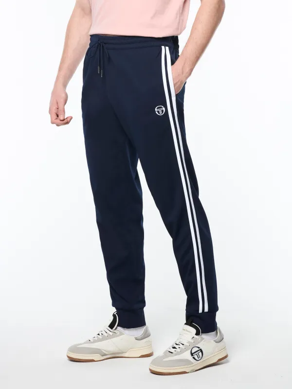 Damarindo Track Pant Archivio- Maritime Blue/ White sold by Sergio Tacchini