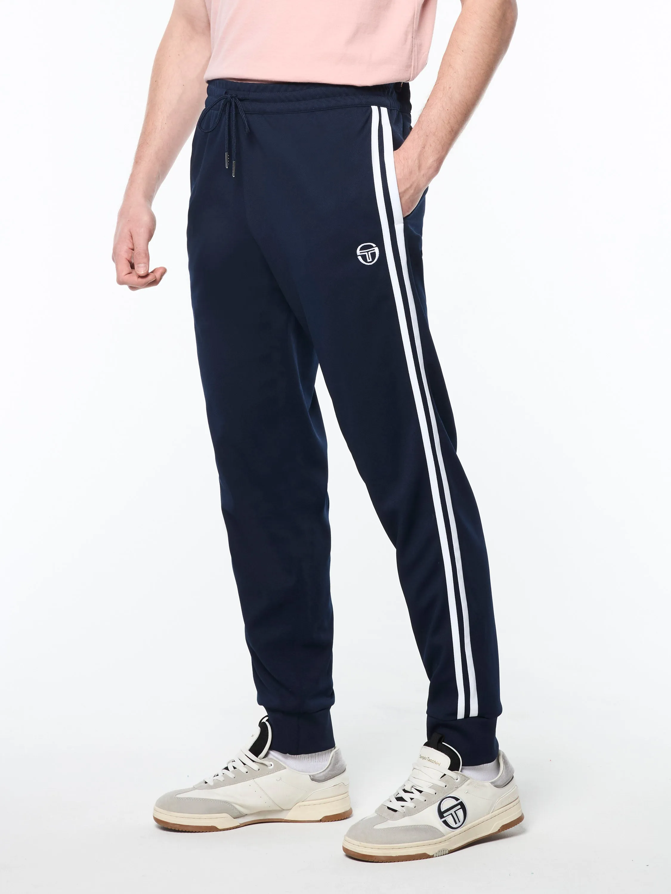 Damarindo Track Pant Archivio- Maritime Blue/ White sold by Sergio Tacchini