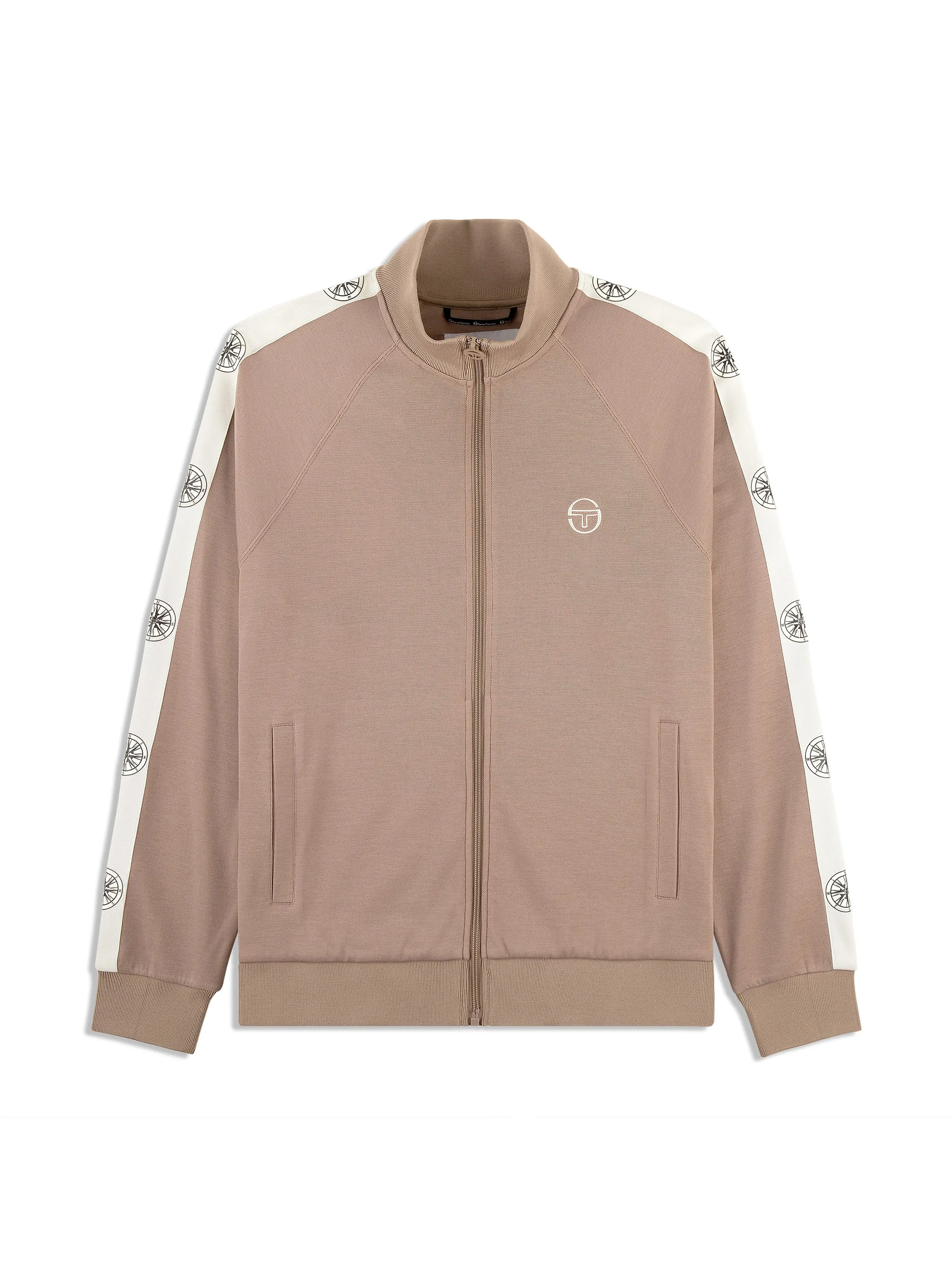 Bussola Track Jacket- Taupe Grey sold by Sergio Tacchini