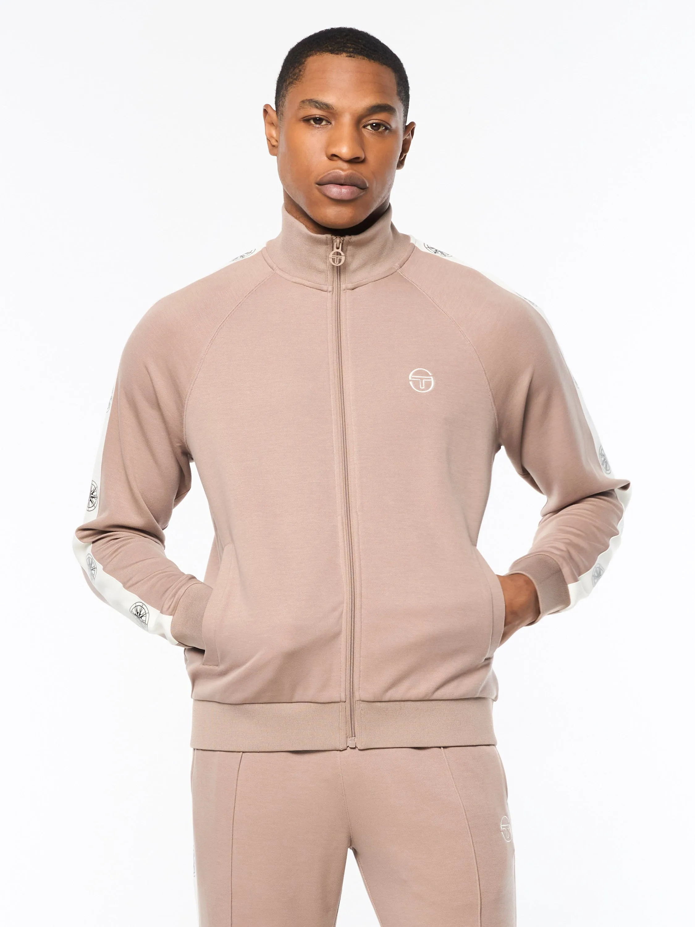 Bussola Track Jacket- Taupe Grey sold by Sergio Tacchini product image thumbnail 2