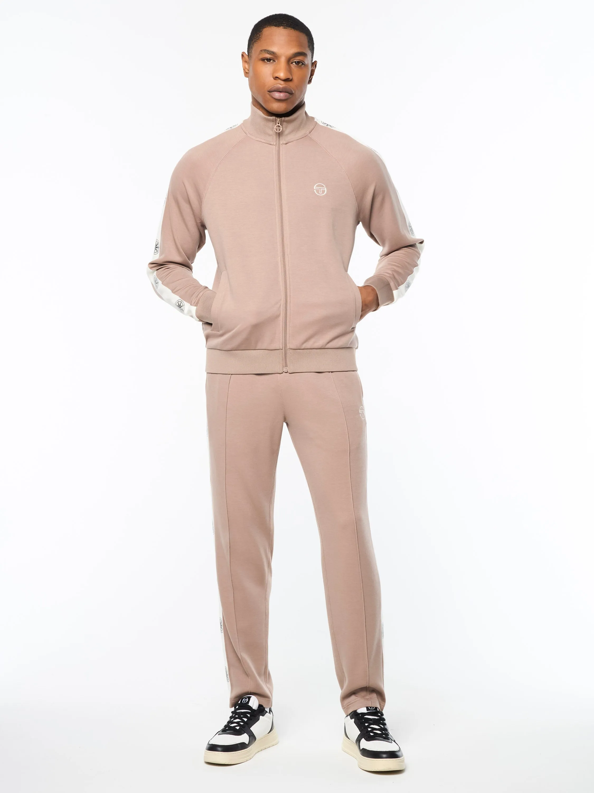 Bussola Track Jacket- Taupe Grey sold by Sergio Tacchini product image thumbnail 3