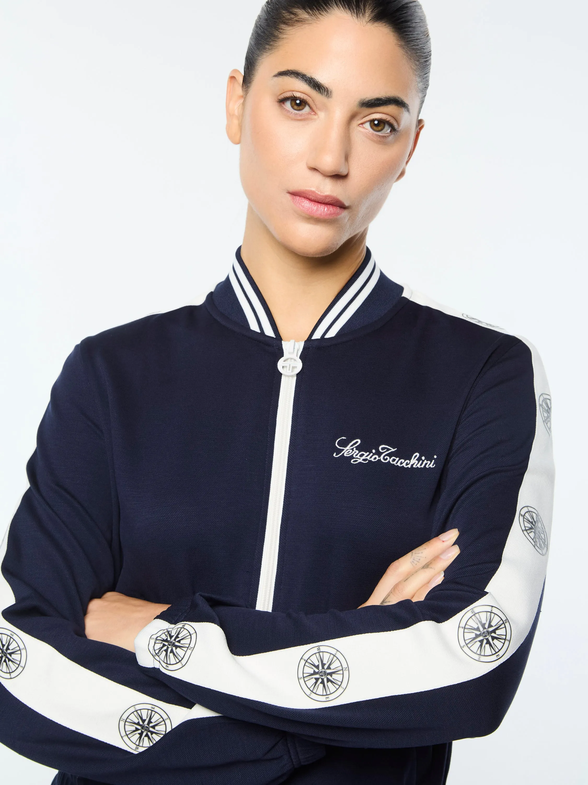 Women's Bussola Track Jacket- Maritime Blue sold by Sergio Tacchini product image thumbnail 3
