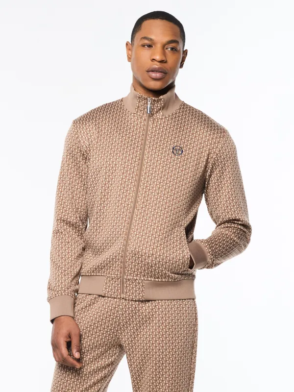 Paolo Knit Track Jacket- Taupe Grey sold by Sergio Tacchini