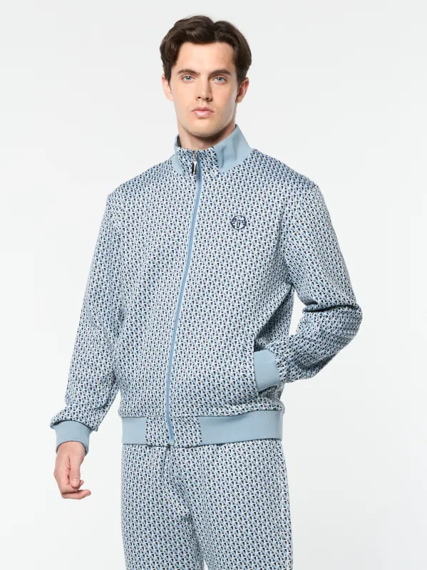 Paolo Knit Track Jacket- Faded Denim sold by Sergio Tacchini