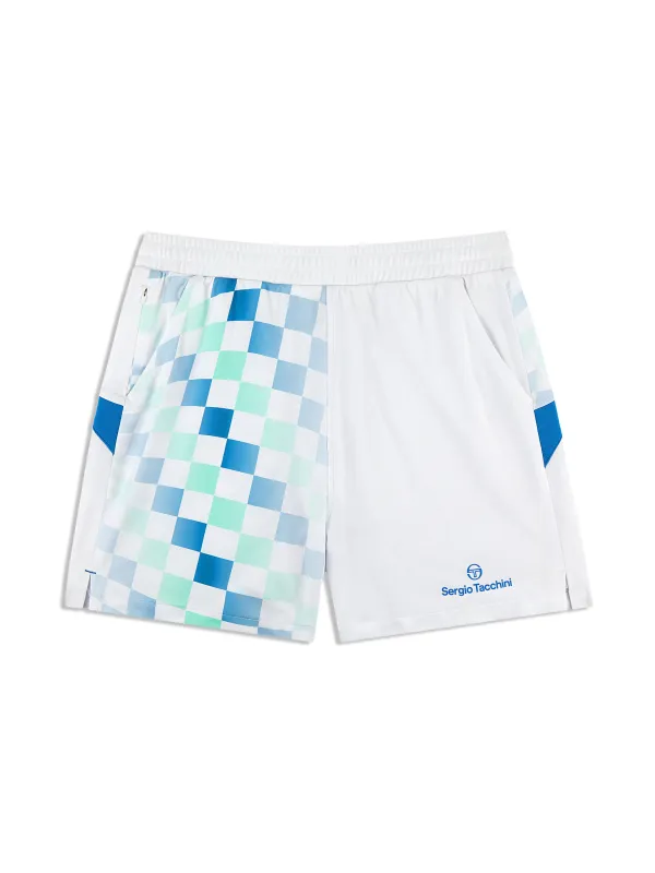 Luca Piqué Printed Short- Brilliant White sold by Sergio Tacchini