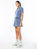 Idalia Cropped Polo- Blue Indigo sold by Sergio Tacchini