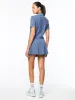 Idalia Cropped Polo- Blue Indigo sold by Sergio Tacchini