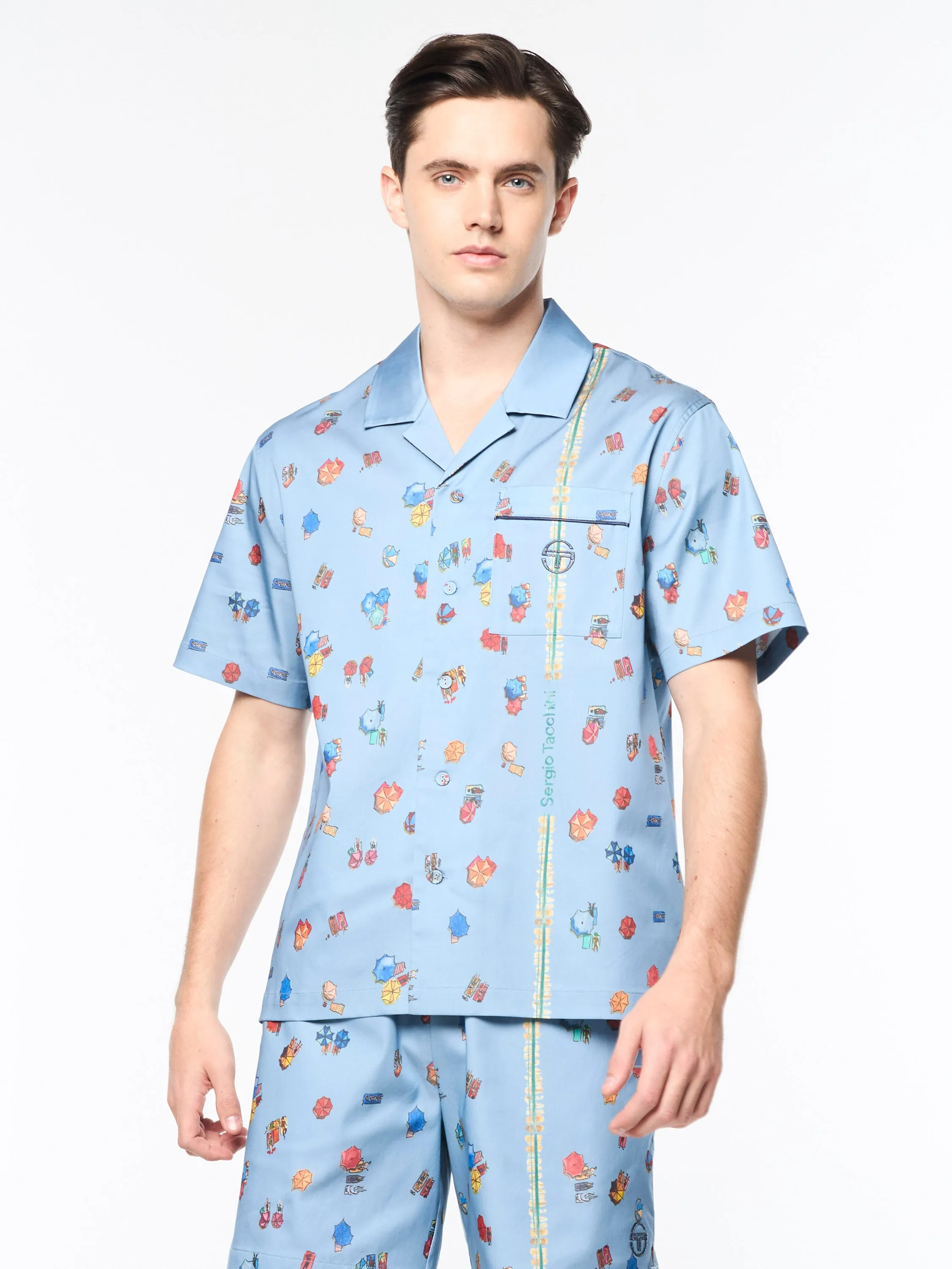 Tosca Cabana Shirt- Faded Denim sold by Sergio Tacchini