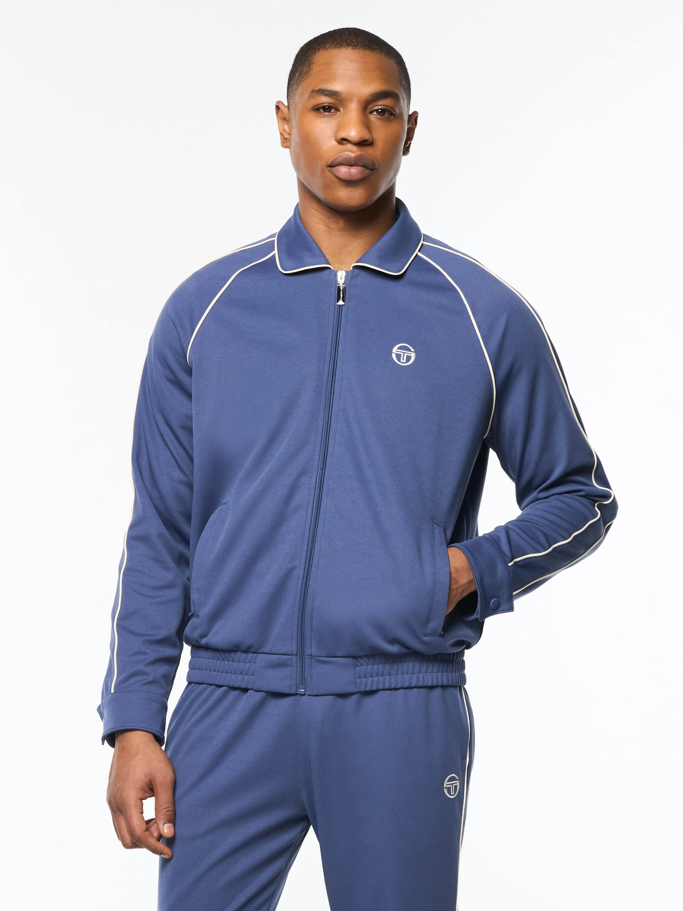 Ettore Track Jacket- Blue Indigo sold by Sergio Tacchini product image thumbnail 2