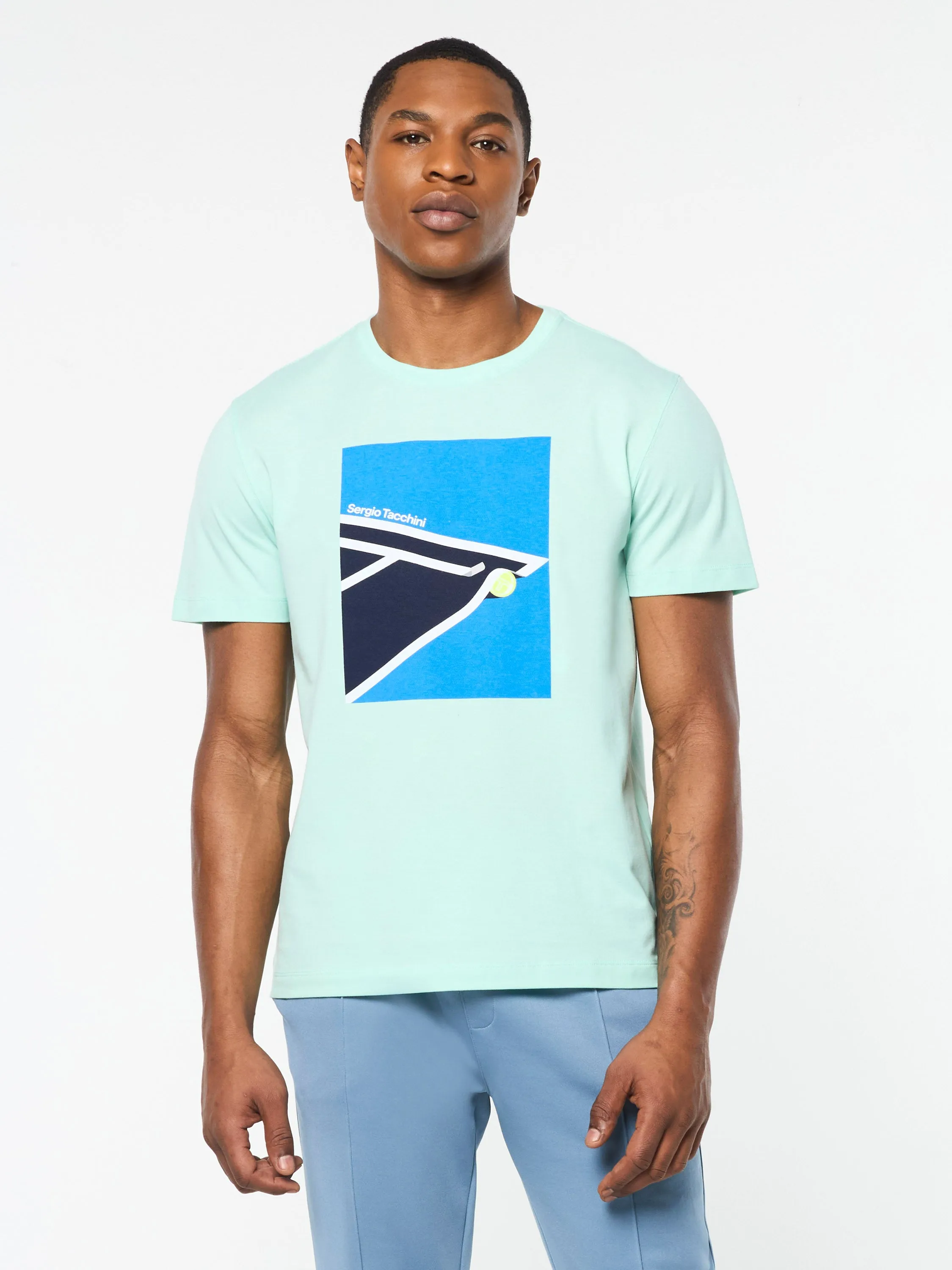 Dante T-Shirt- Beach Glass sold by Sergio Tacchini product image thumbnail 2