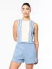 Zola Knit Top- Faded Denim sold by Sergio Tacchini