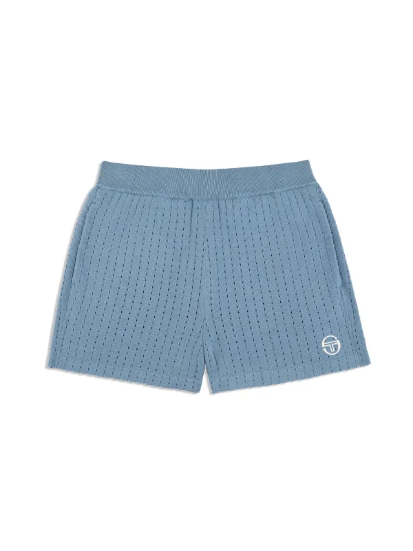 Zola Knit Short- Faded Denim sold by Sergio Tacchini
