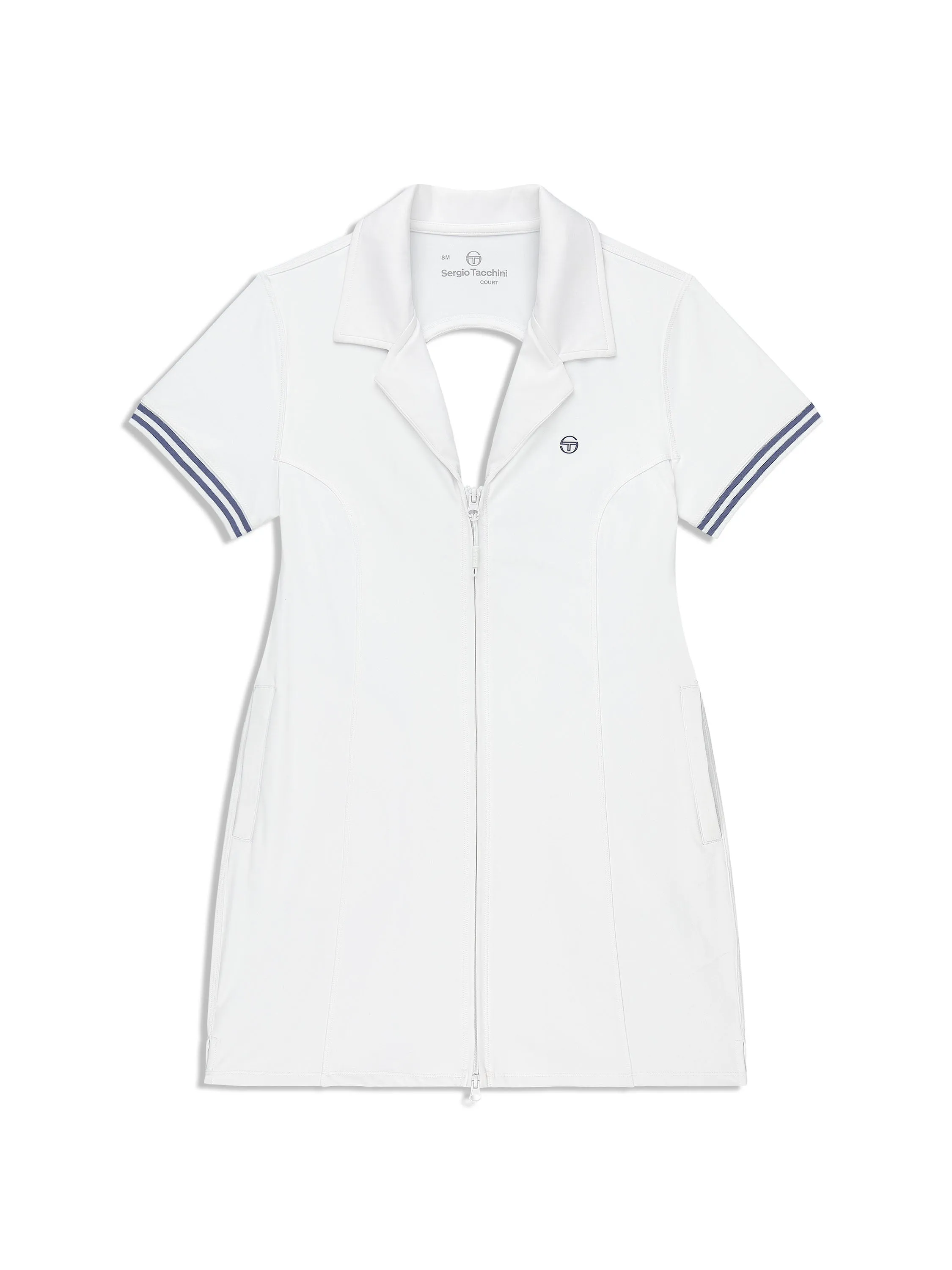 Silvia Dress- Brilliant White sold by Sergio Tacchini