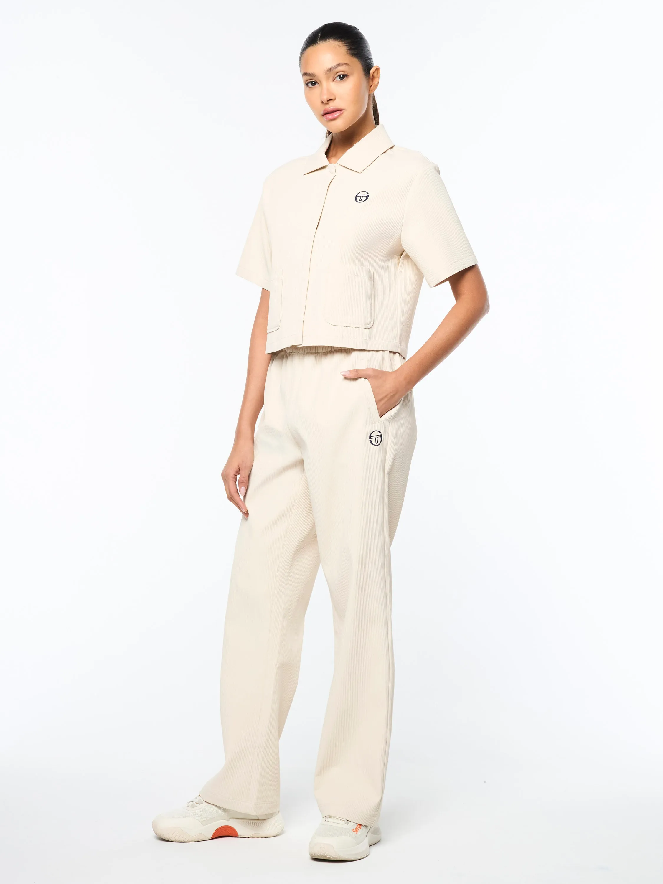 Mia Cropped Shirt- Fog sold by Sergio Tacchini product image thumbnail 4