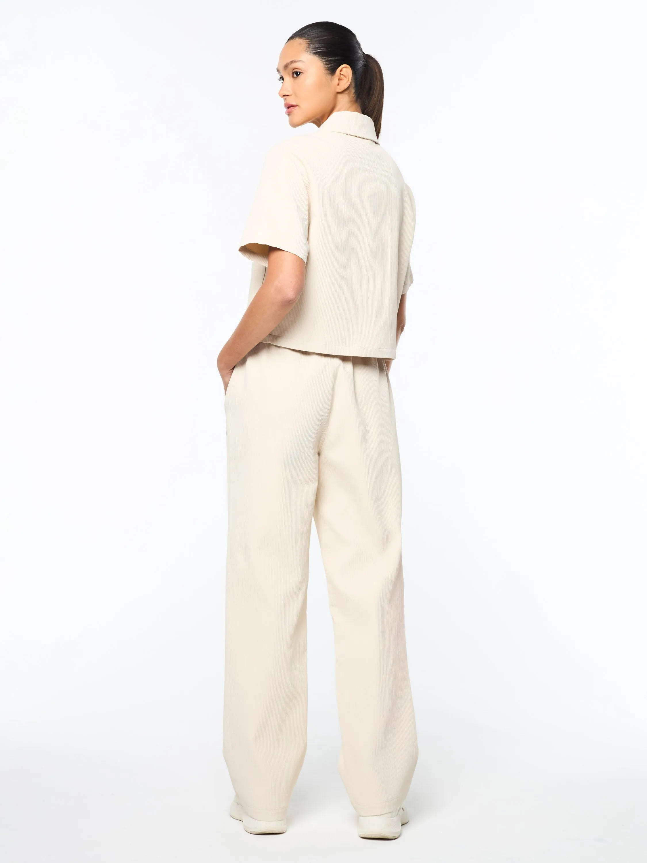 Mia Cropped Shirt- Fog sold by Sergio Tacchini product image thumbnail 5