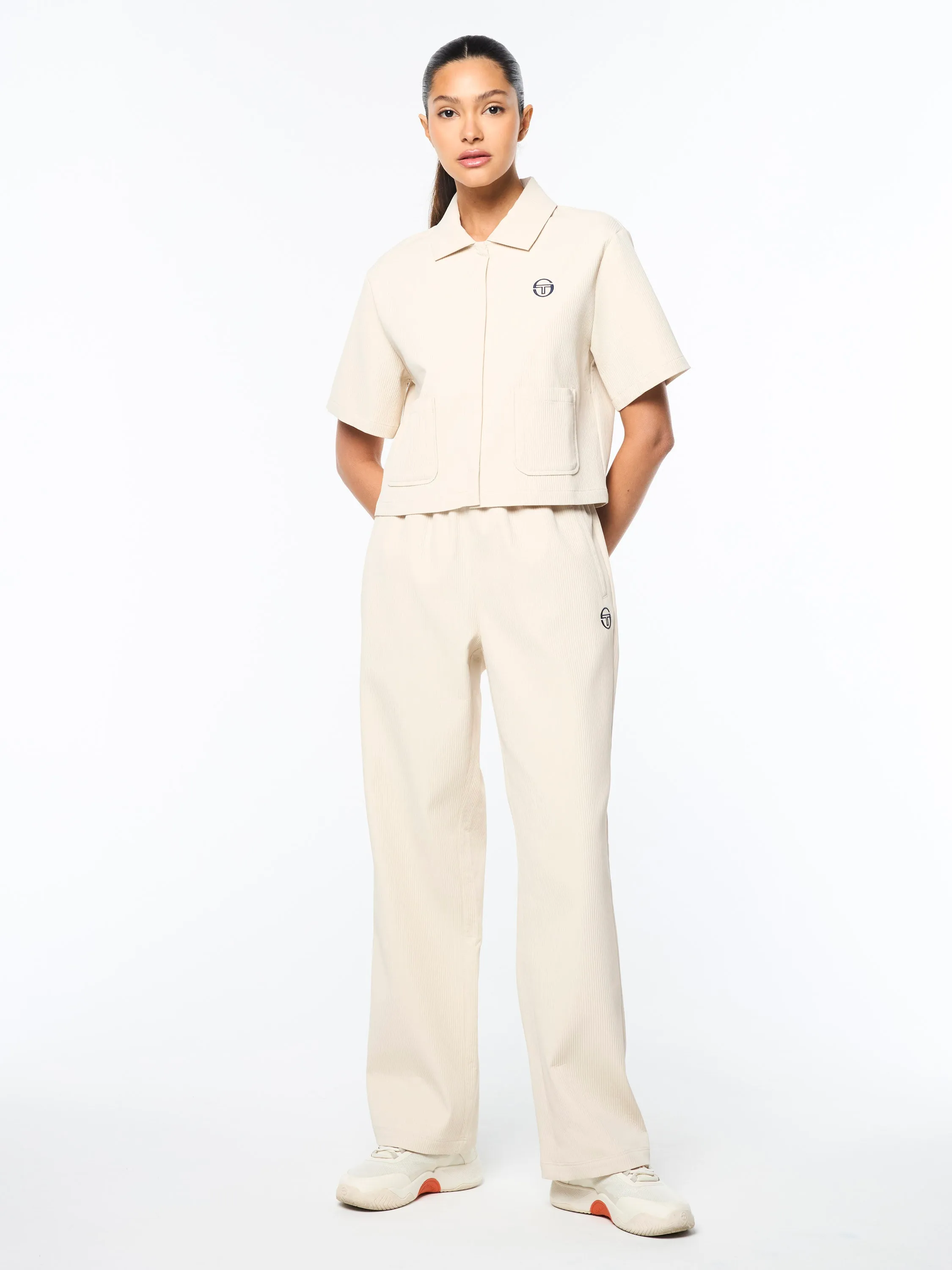 Mia Cropped Shirt- Fog sold by Sergio Tacchini product image thumbnail 3