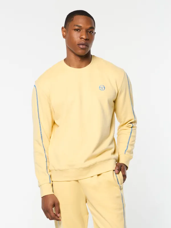 Matteo Crewneck Sweatshirt- Straw made by Sergio Tacchini