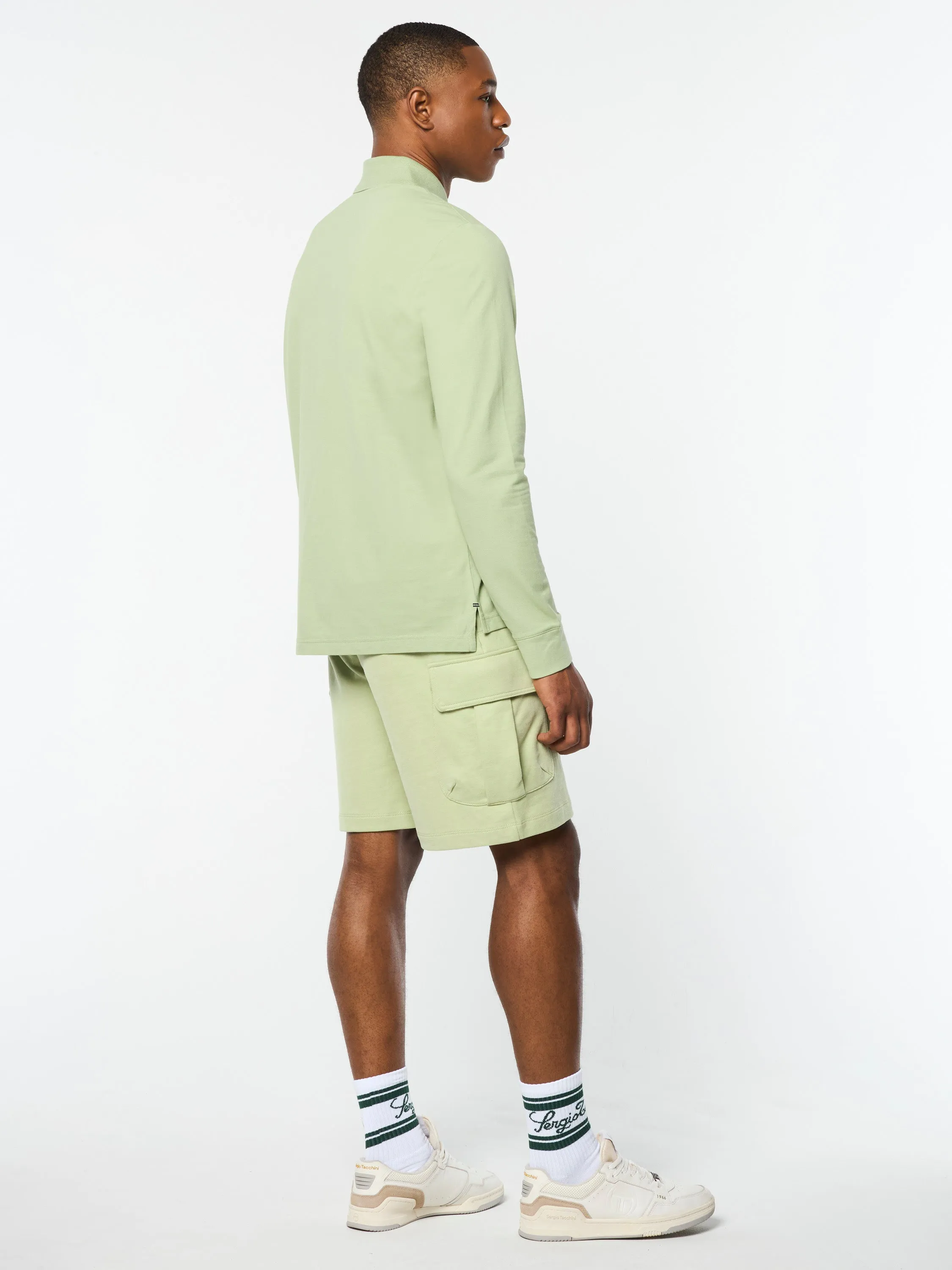 Dario Long Sleeve Polo-Reseda sold by Sergio Tacchini product image thumbnail 5