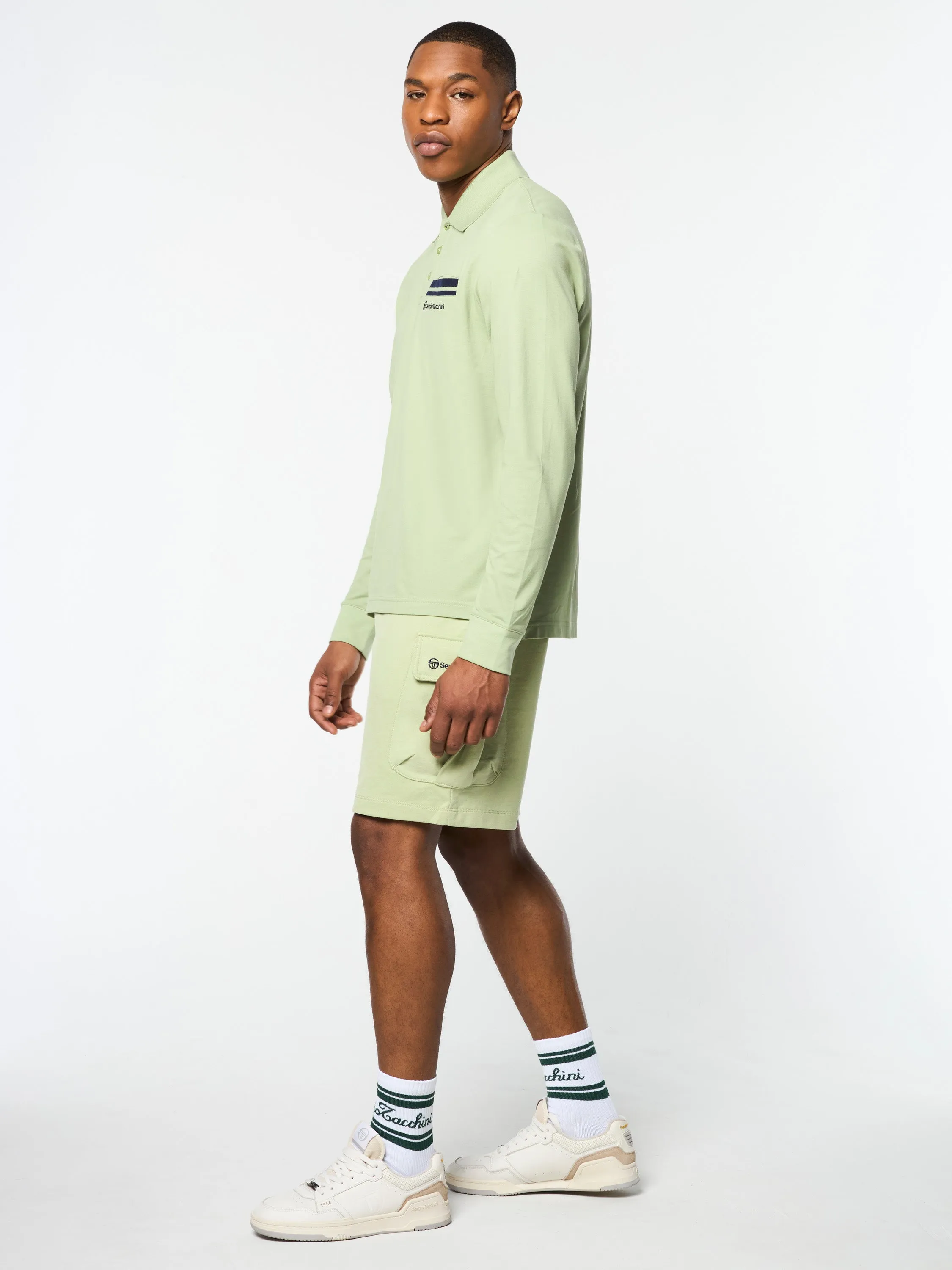 Dario Long Sleeve Polo-Reseda sold by Sergio Tacchini product image thumbnail 4