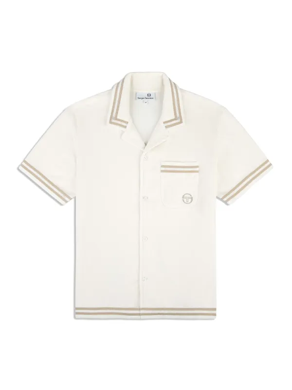 Vitus Terry Cabana Shirt- Gardenia sold by Sergio Tacchini