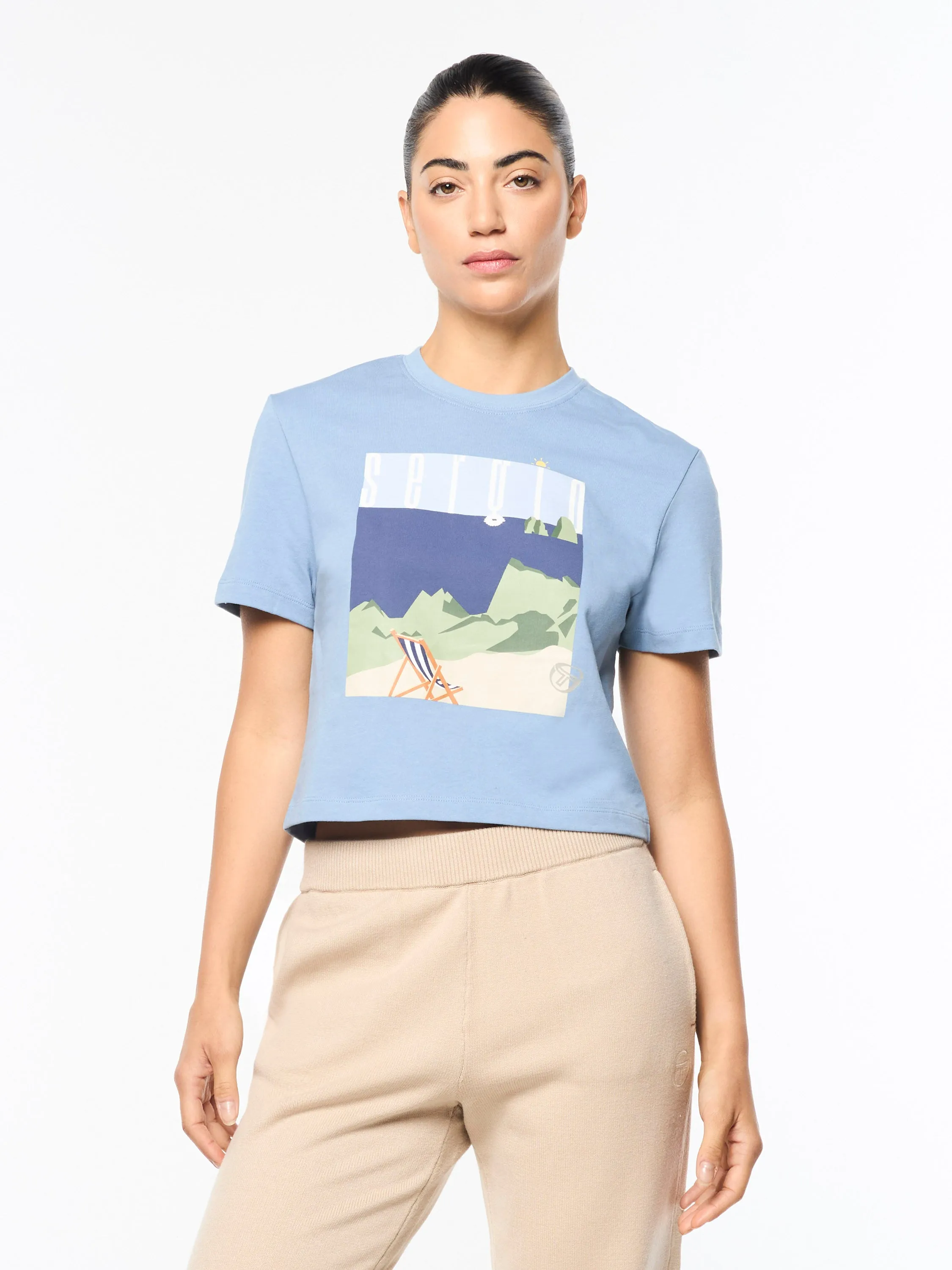 Women's Tosca T-Shirt- Faded Denim sold by Sergio Tacchini product image thumbnail 2