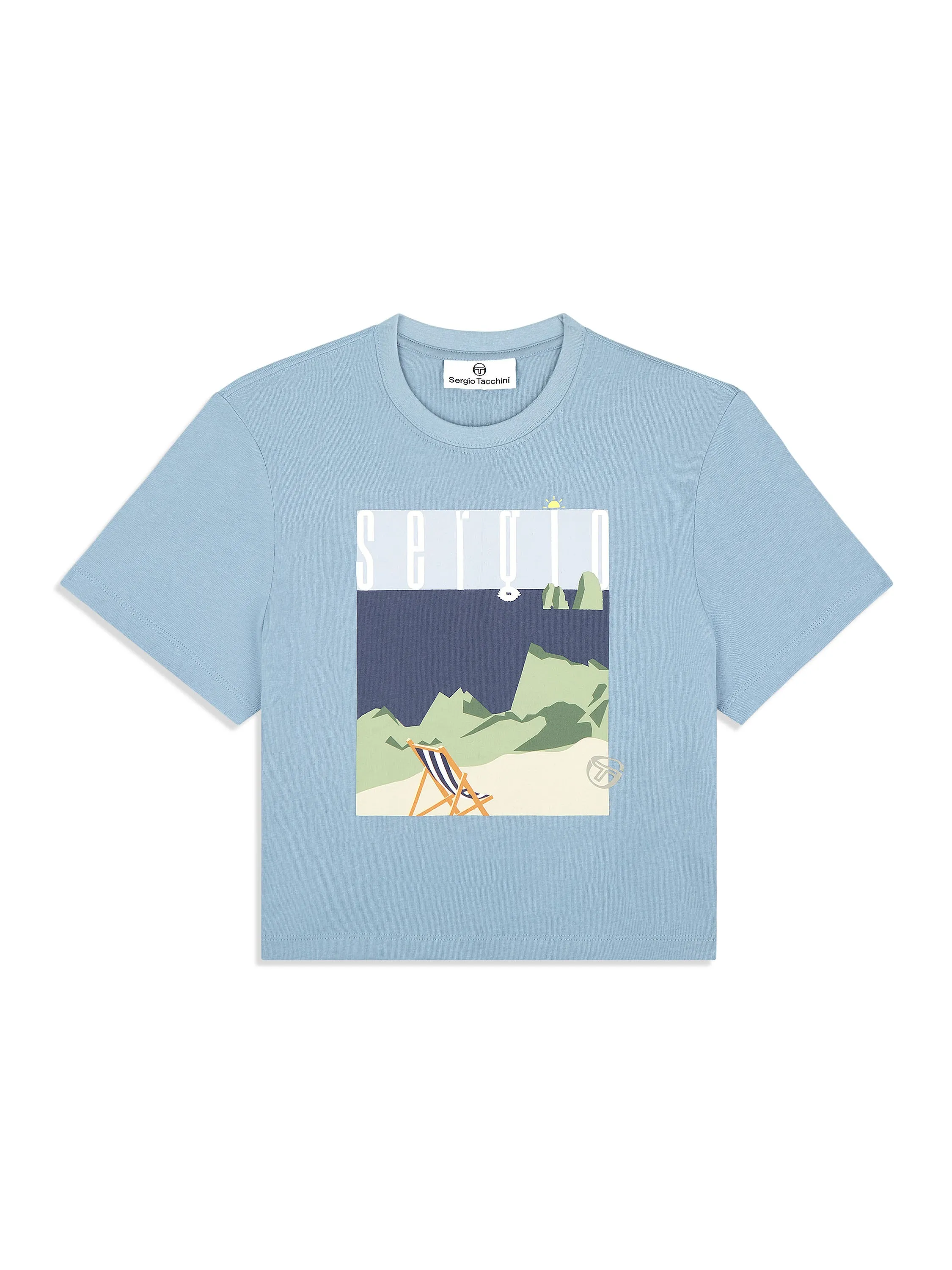 Women's Tosca T-Shirt- Faded Denim sold by Sergio Tacchini