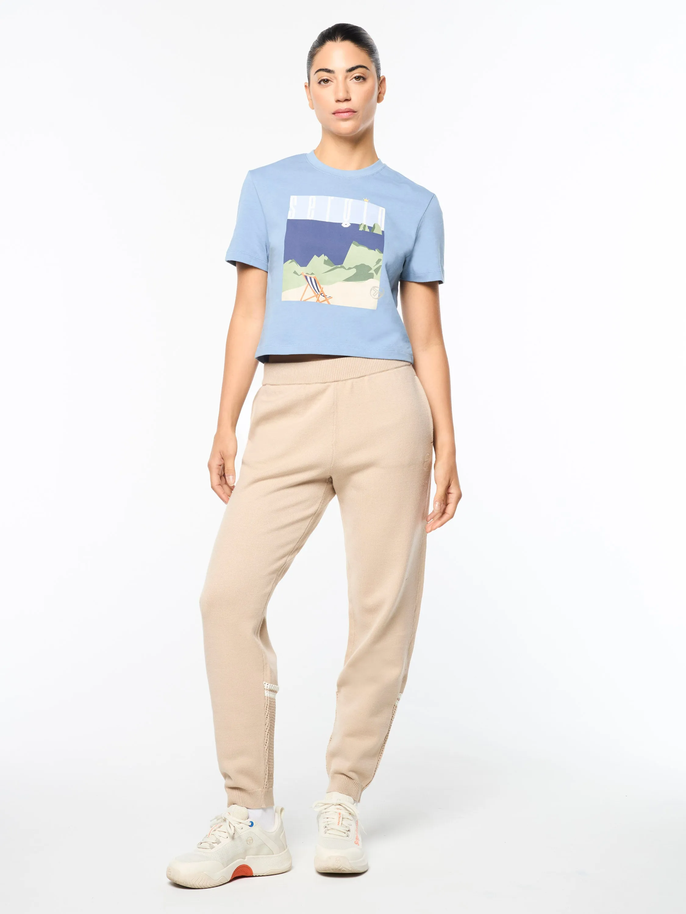 Women's Tosca T-Shirt- Faded Denim sold by Sergio Tacchini product image thumbnail 3