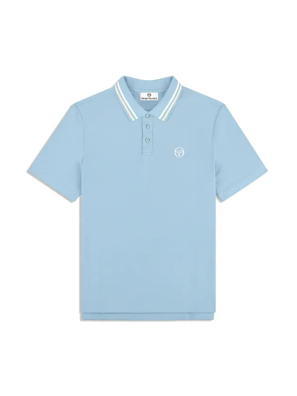 Ciro Piqué Polo- Faded Denim sold by Sergio Tacchini