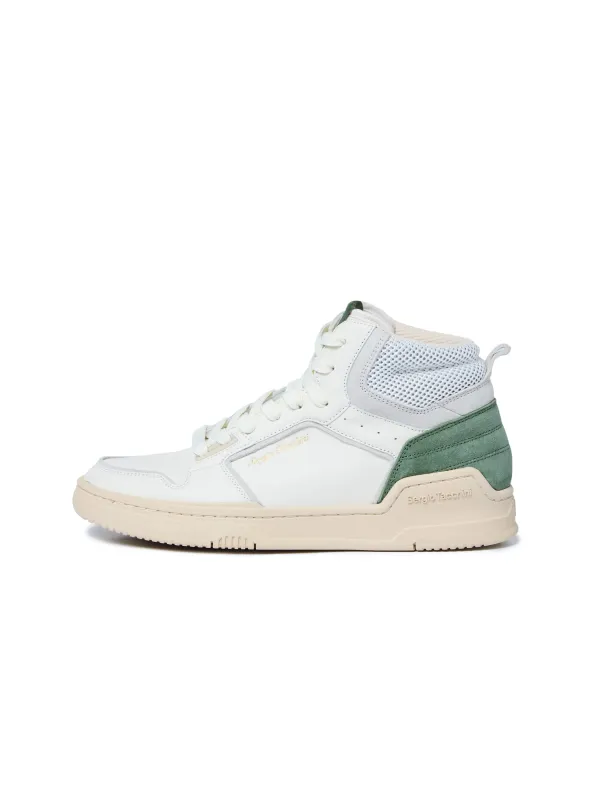 Slam Shot Hi DA  Ultra- Antique White/ Wood Ash/ Garden Green sold by Sergio Tacchini