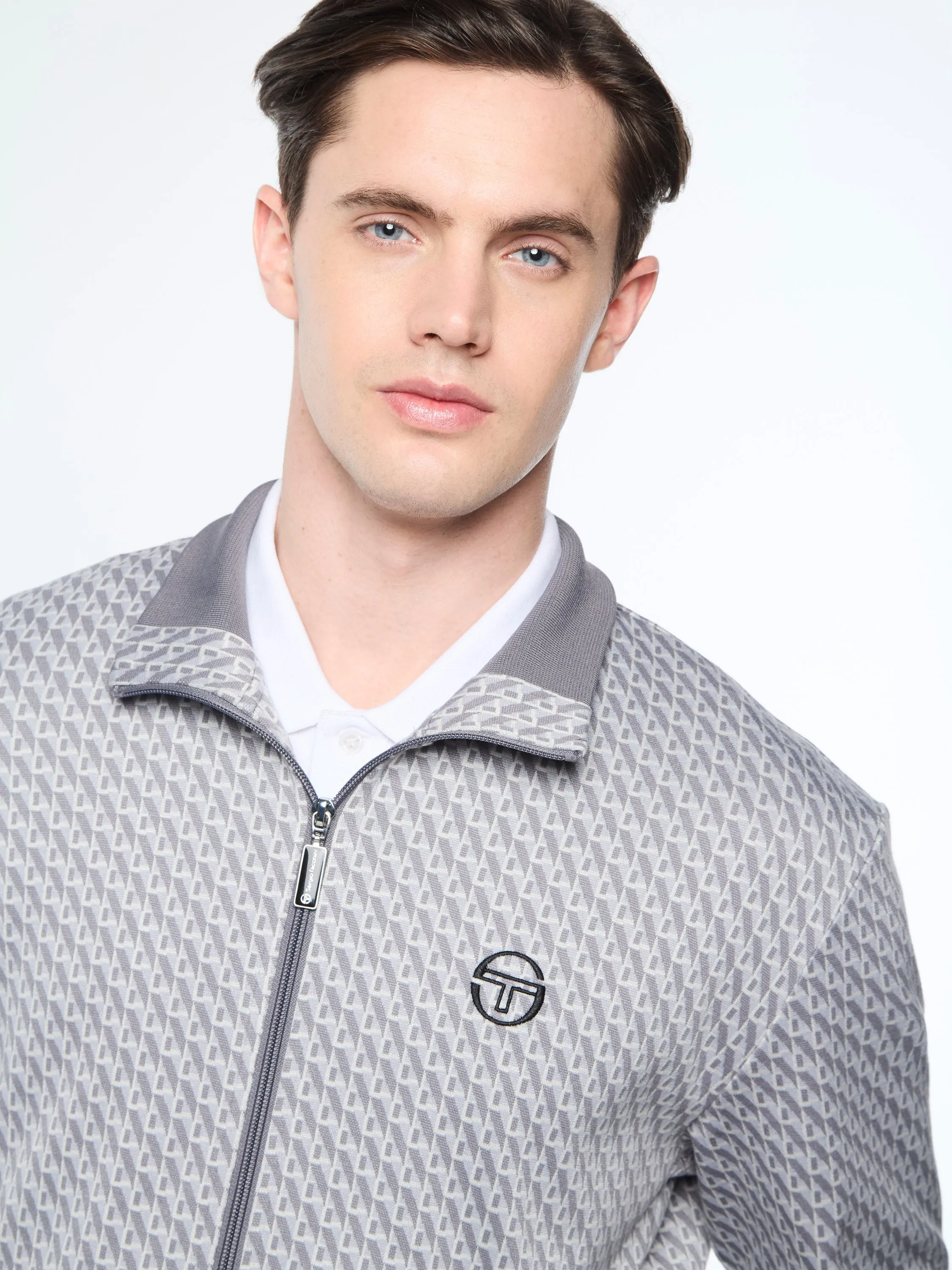 Paolo Knit Track Jacket- Quiet Shade sold by Sergio Tacchini product image thumbnail 3
