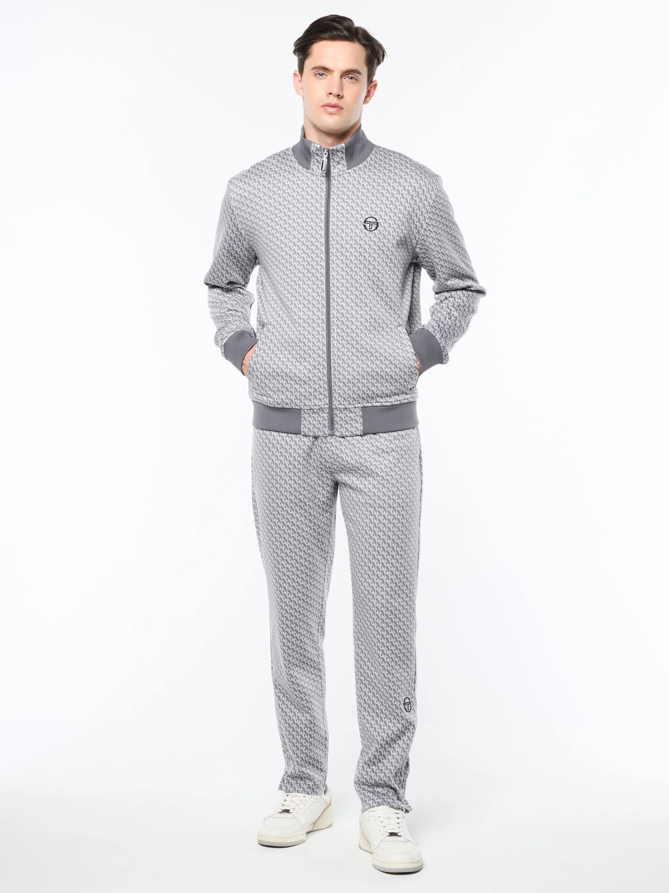 Paolo Knit Track Jacket- Quiet Shade sold by Sergio Tacchini product image thumbnail 4