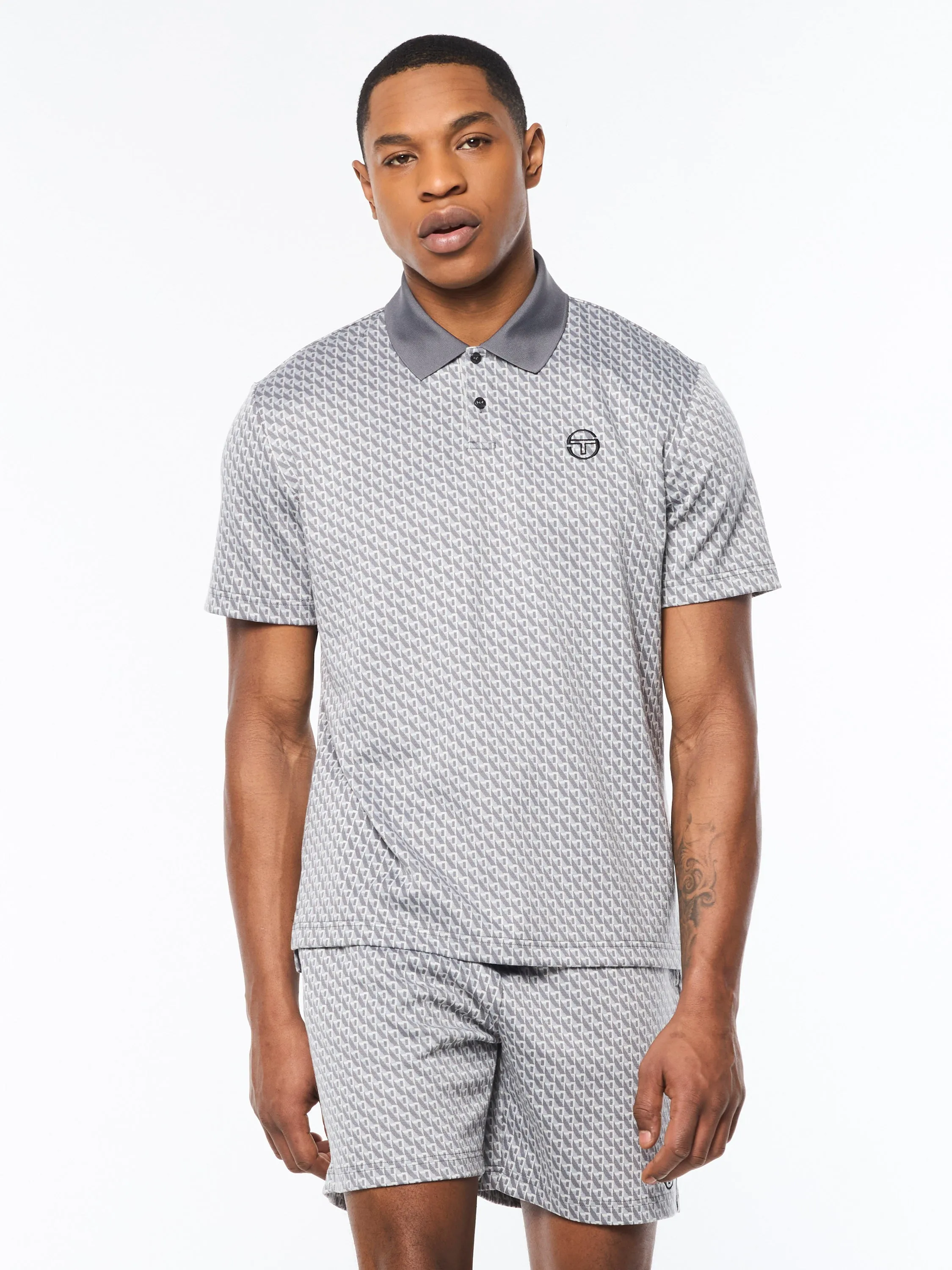 Paolo Knit Polo- Quiet Shade sold by Sergio Tacchini product image thumbnail 2
