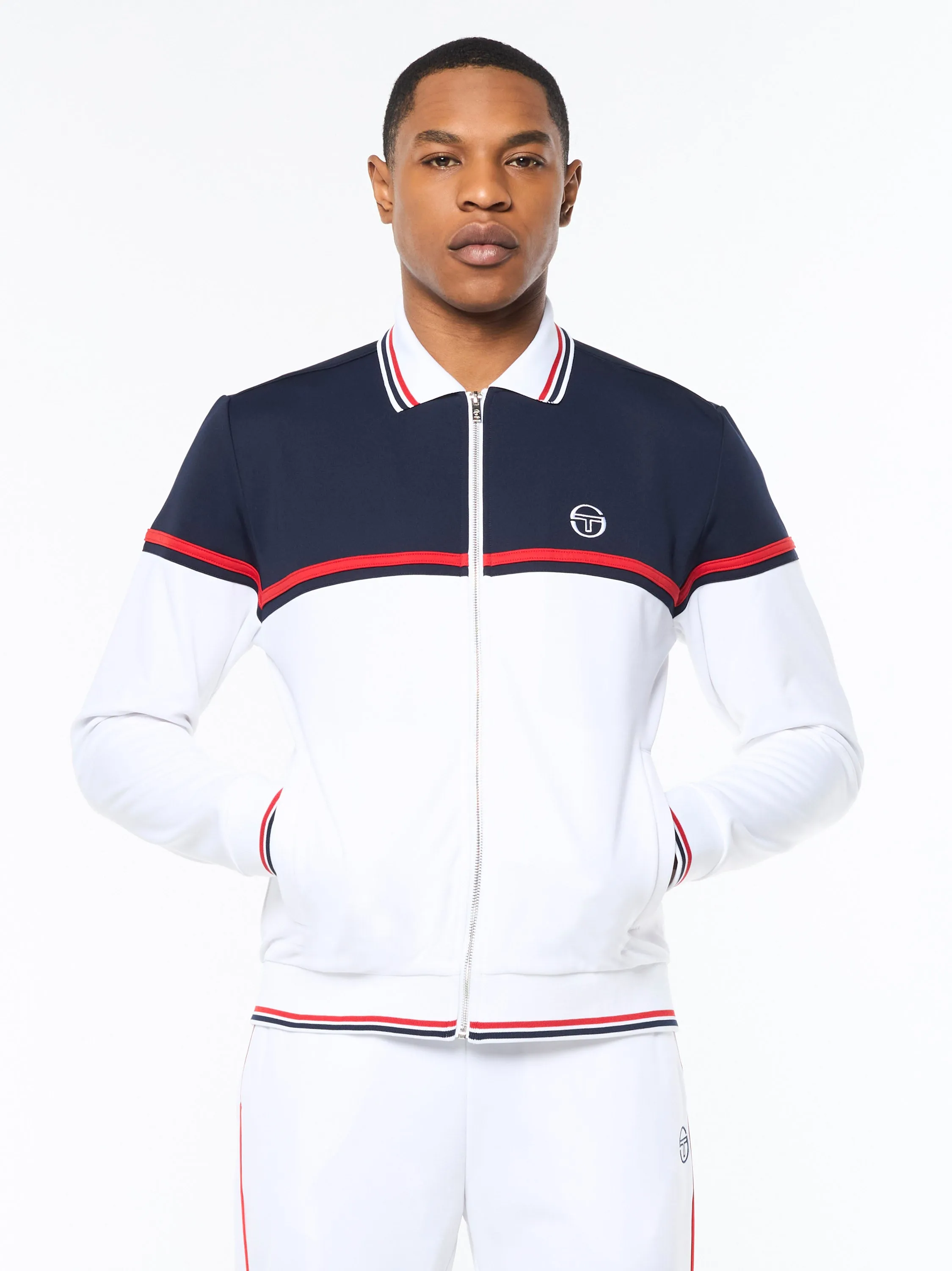 Olmi Track Jacket- Brilliant White sold by Sergio Tacchini product image thumbnail 2