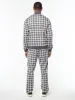 Damarindo Check Track Jacket- Quiet Grey sold by Sergio Tacchini
