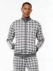 Damarindo Check Track Jacket- Quiet Grey sold by Sergio Tacchini