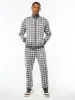 Damarindo Check Track Jacket- Quiet Grey sold by Sergio Tacchini