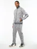 Damarindo Check Track Jacket- Quiet Grey sold by Sergio Tacchini