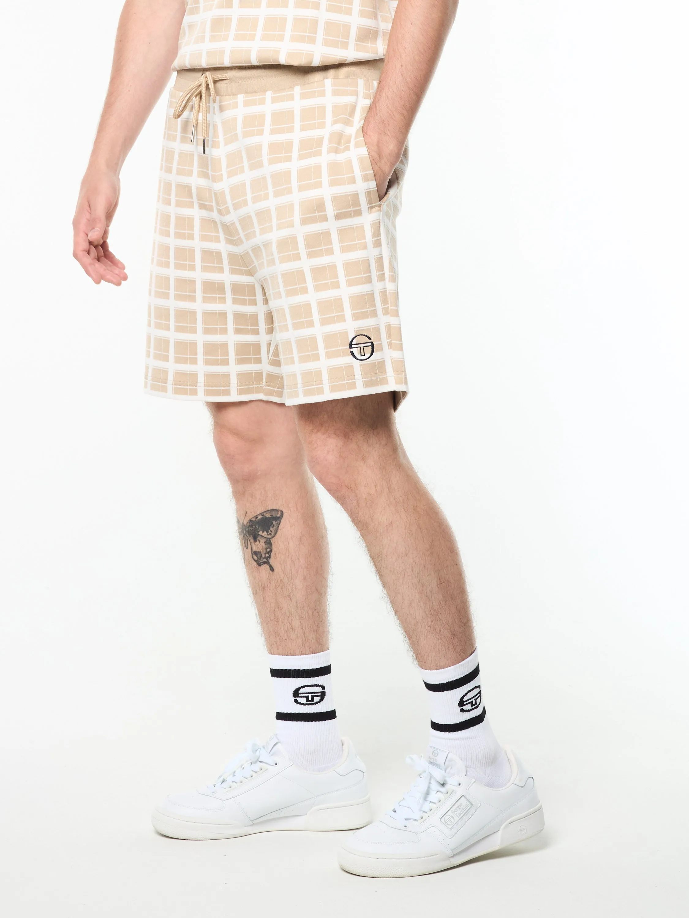 Damarindo Check Short- Humus sold by Sergio Tacchini