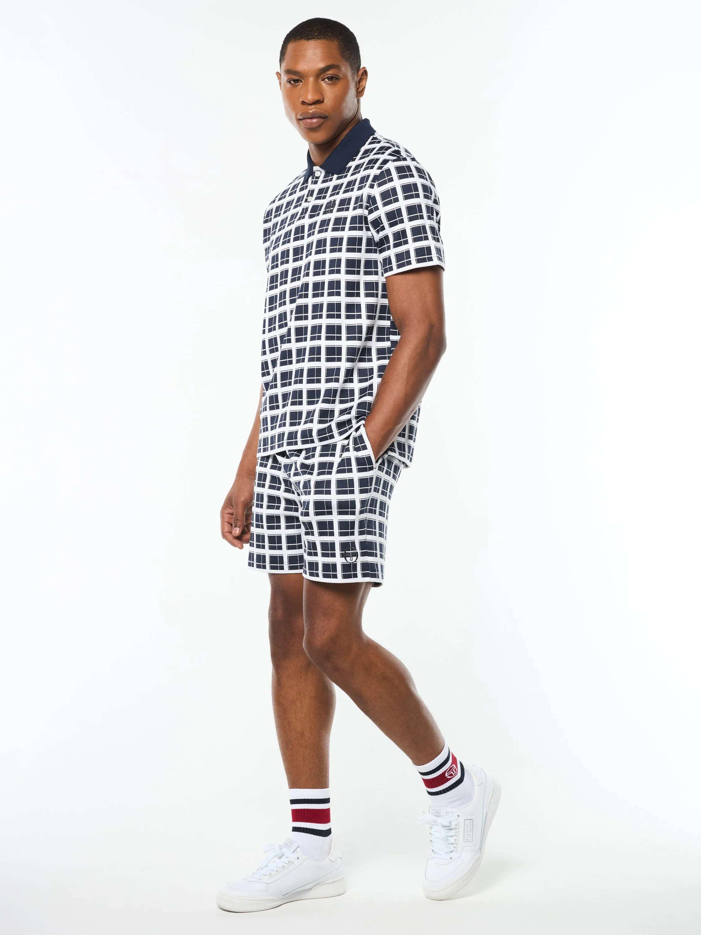 Damarindo Check Polo- Maritime Blue sold by Sergio Tacchini product image thumbnail 3