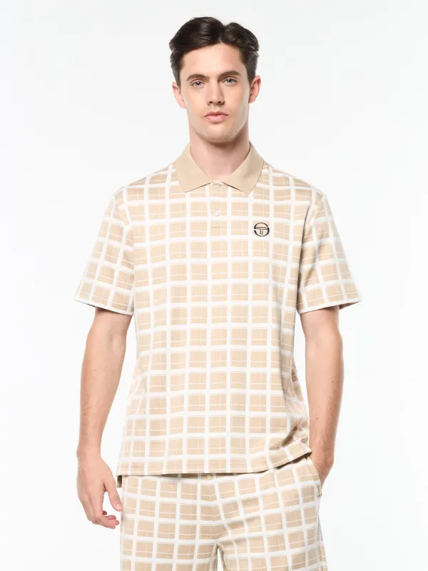 Damarindo Check Polo- Humus sold by Sergio Tacchini