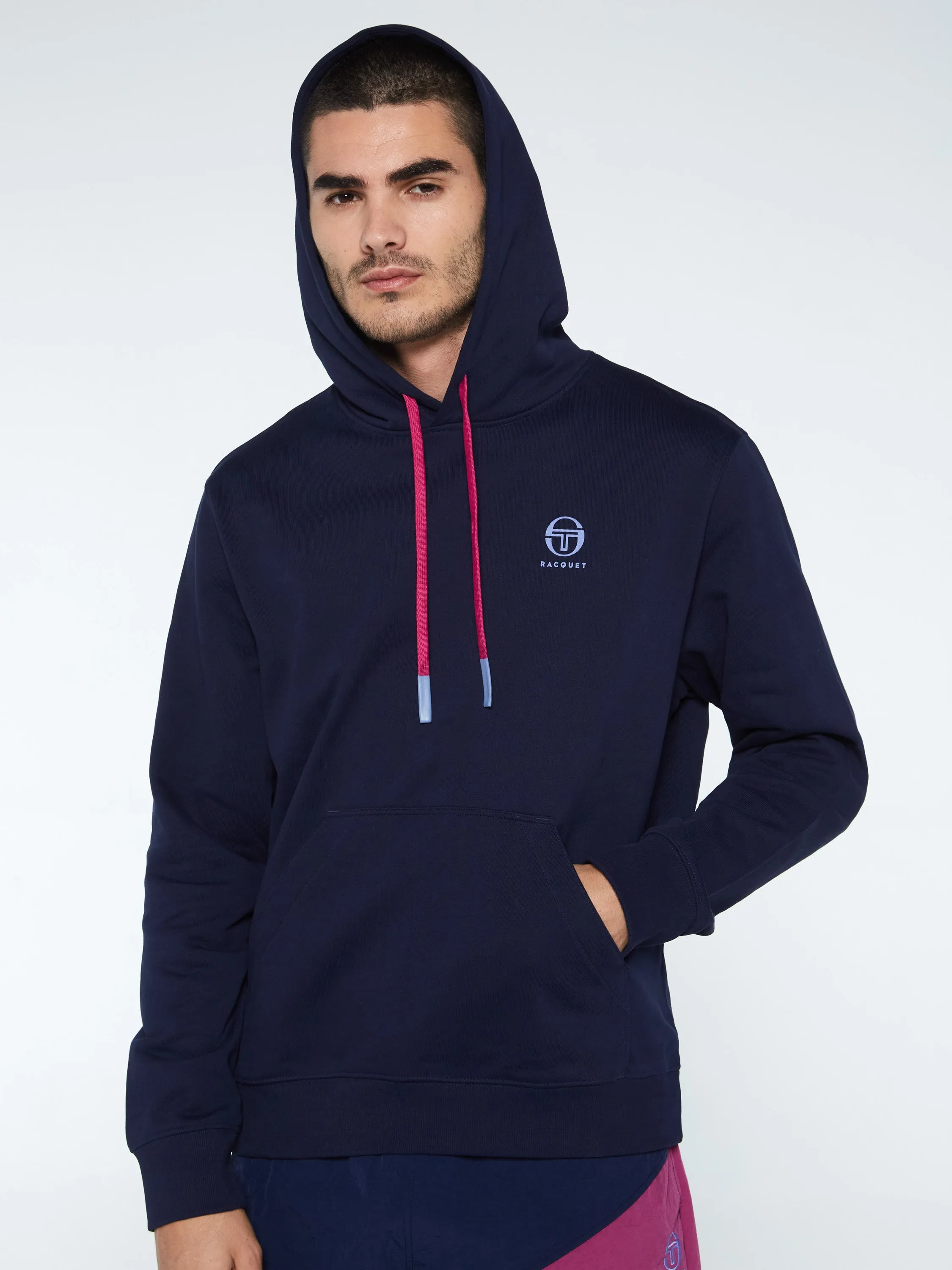 ST x Racquet Hoodie-Maritime Blue sold by Sergio Tacchini product image thumbnail 2