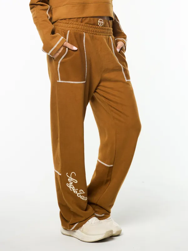 Greta Sweatpant- Bronze Brown sold by Sergio Tacchini