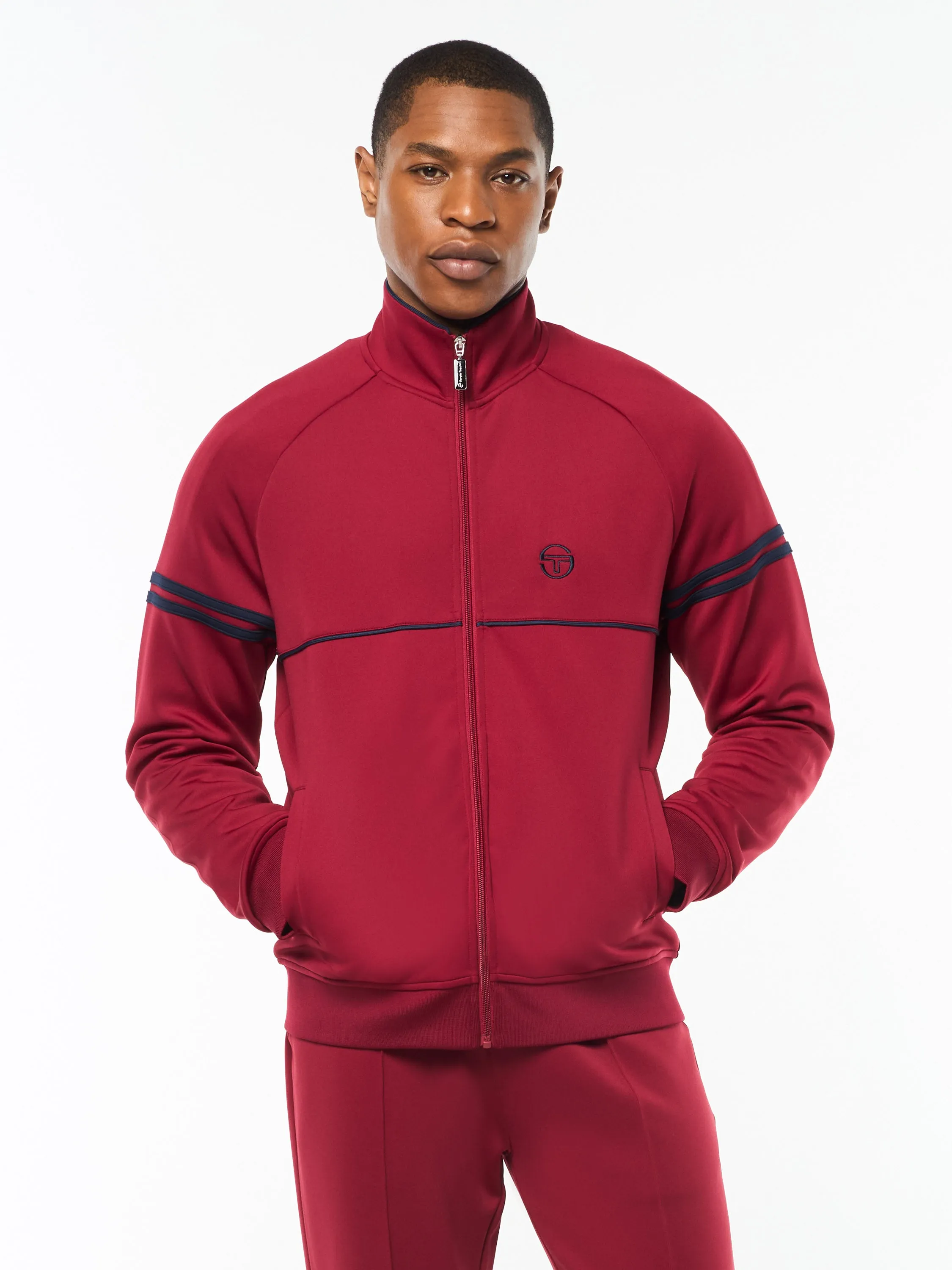 Orion Track Jacket- Rhubarb sold by Sergio Tacchini